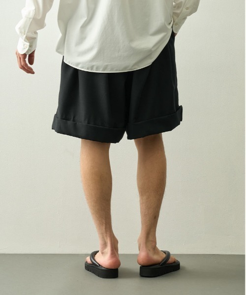 ハーフパンツ ワイドパンツ パンツ 「UNTRACE/アントレース」_255/ワイドショーツ メンズの画像