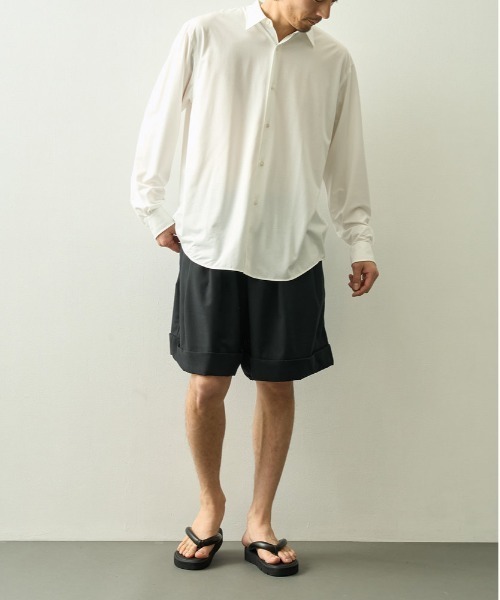 ハーフパンツ ワイドパンツ パンツ 「UNTRACE/アントレース」_255/ワイドショーツ メンズの画像