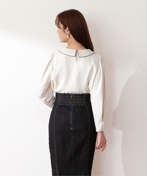 「PROPORTION BODY DRESSING」 長袖ブラウス FREE イエロー レディース_画像4