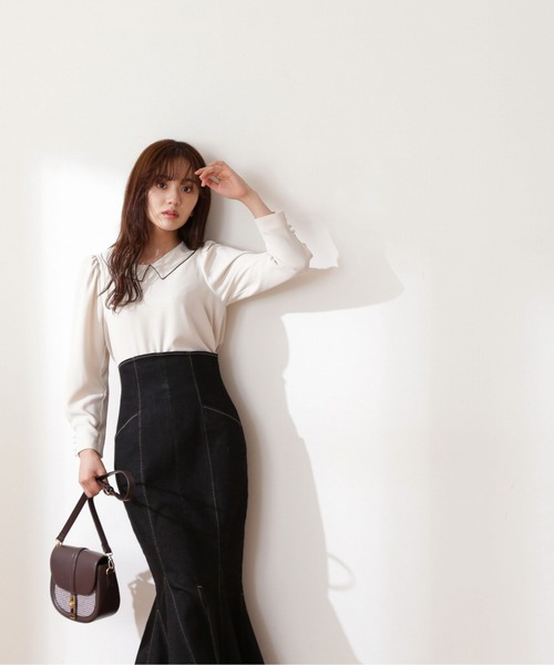 「PROPORTION BODY DRESSING」 長袖ブラウス FREE イエロー レディース_画像5