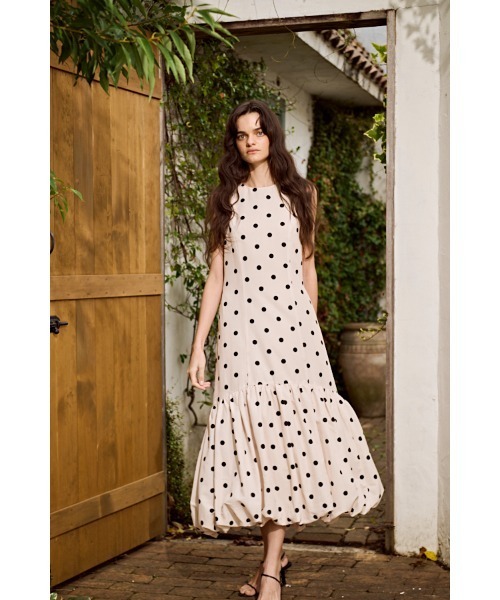 Estella.K ワンピース Rosaline Dot Dress バルーンドットドレス Estella.K ワンピース Rosaline Dot Dress バルーンドットドレス