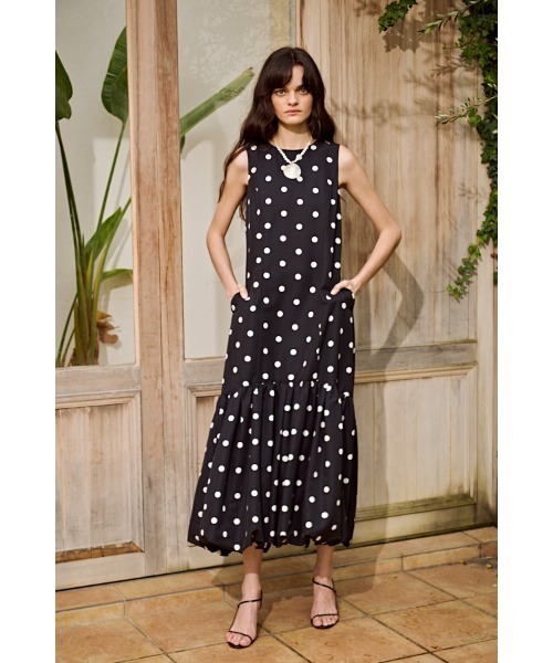 Estella.K ワンピース Rosaline Dot Dress バルーンドットドレス
