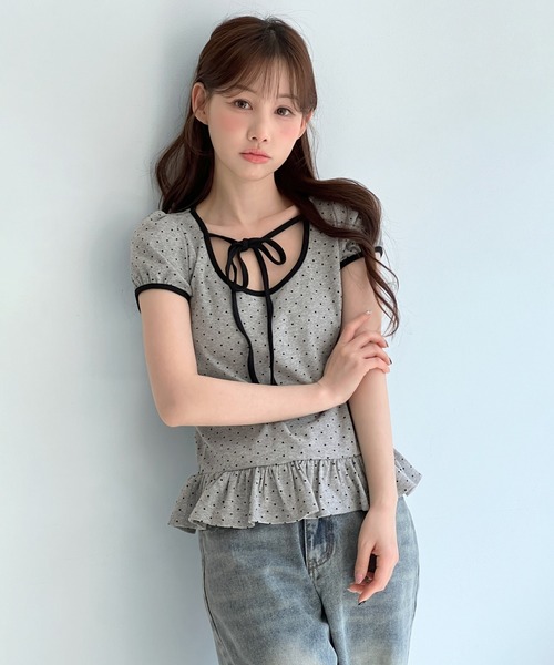 「by muni:r」 半袖カットソー FREE アイボリー レディース_画像8