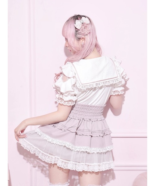 NOEMIE（ノエミー） ブラウス シャツ 半袖 トレンチセーラーオープン
