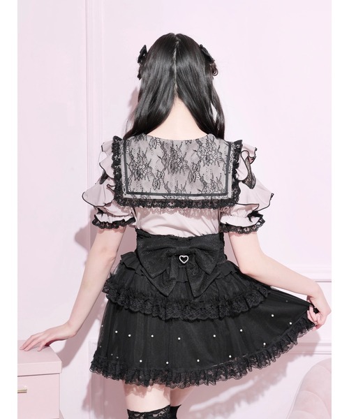 NOEMIE（ノエミー） ブラウス シャツ 半袖 トレンチセーラーオープン