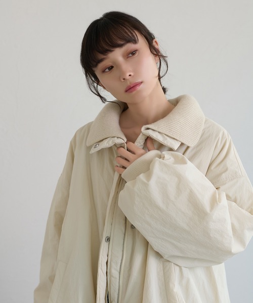 apres jour clair バルーン中綿アウター アイボリー apres jour（アプレジュール） ブルゾン アウター 「apres jour clair