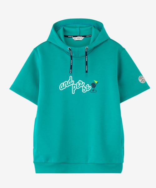 and per se（アンパスィ） パーカー ショットスムーザースウェット半袖