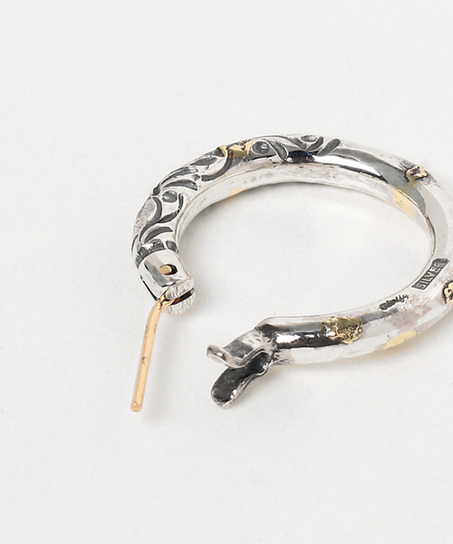 VIVIFY ピアス ピアス/フープ(L)/アラベスク/ヘビー/K18ゴールド