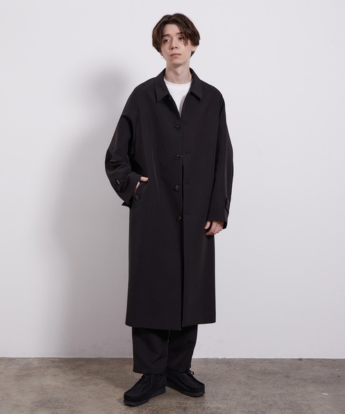 マント コート 別珍 JUN (J&R) 丸衿グログランステンカラーコート 49AV JUNKO SHIMADA｜クロス