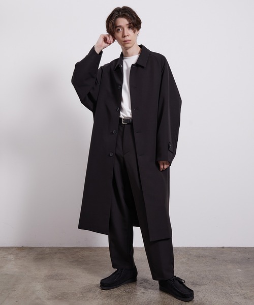 basement online♡裾ファーノーカラーコート ブラック アウター | 全品送料無料| BASEMENT online
