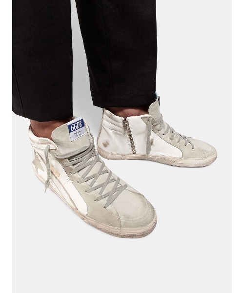 スニーカー GOLDEN GOOSE Slide sneakers White leather メンズの画像