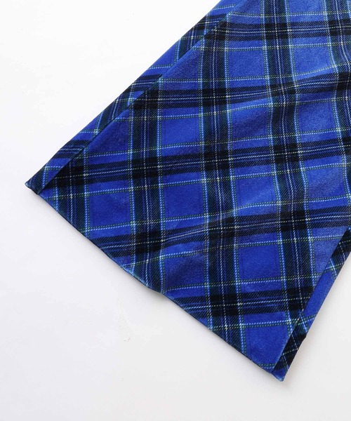 X-girl パンツ TARTAN PLAID FLARE PANTS レディース : ZOZOTOWN