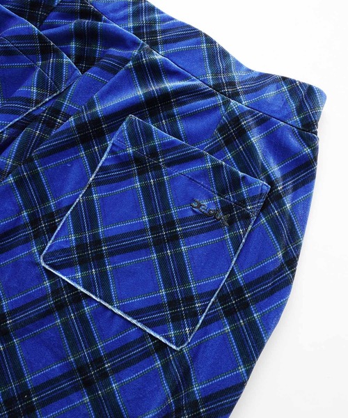X-girl パンツ TARTAN PLAID FLARE PANTS レディース : ZOZOTOWN