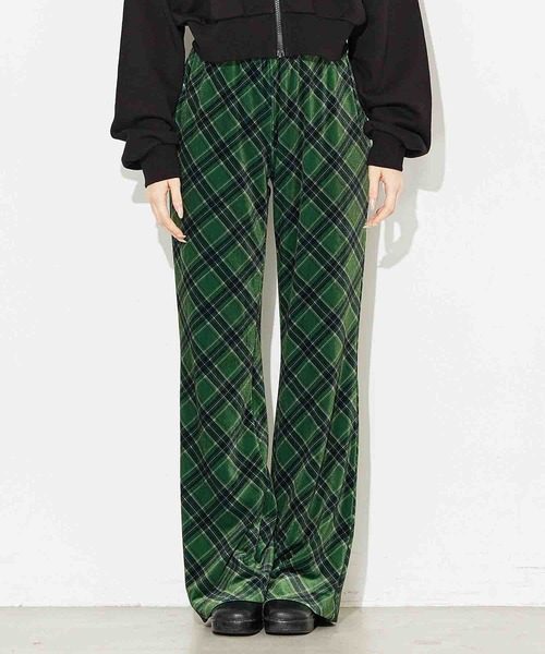 あいみょん着用　X-girl TARTAN PLAID FLEA PANTS X-girl パンツ TARTAN PLAID FLARE PANTS レディース : ZOZOTOWN