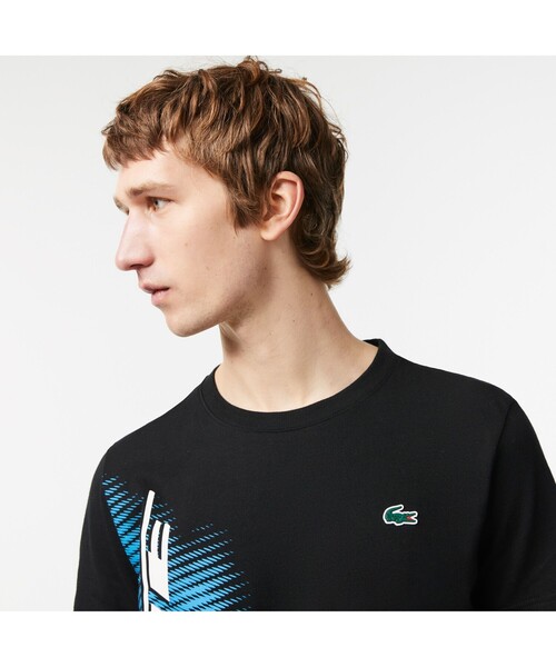 ★LACOSTE★レギュラー フィット ウルトラドライ 半袖Tシャツ LACOSTE tシャツ スポーティーグラフィックウルトラドライT