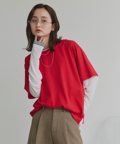ad thie（アドティエ） tシャツ 半袖 柔らかコットン100％ 無地