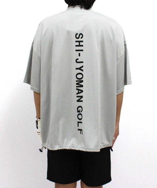 SHISKY ゴルフ 「GOLF」ゴルフウェア 接触冷感モックネックBIG T