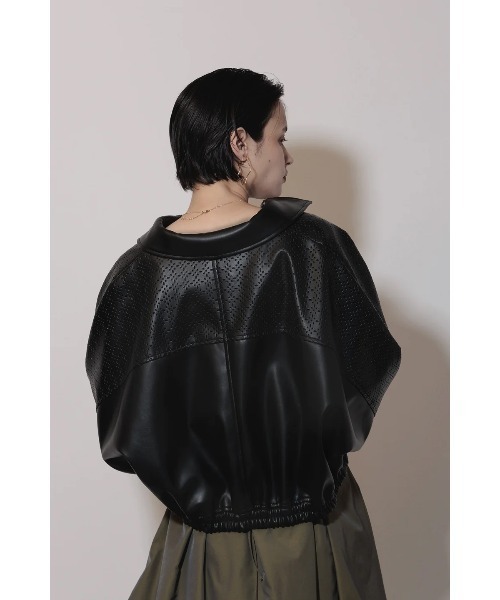 Limue ブルゾン アウター エコレザーブルゾン レディース : ZOZOTOWN