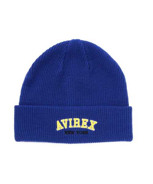 AVIREX ニット帽 ニットキャップ LOGO WATCH CAP / ロゴ ワッチ