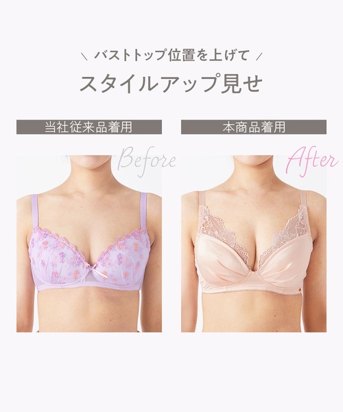 ブラジャー ショーツセット 「Tシャツに響きにくい/透けにくい
