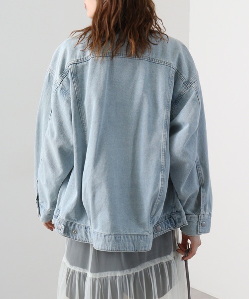 hunch（ハンチ） デニムジャケット gジャン hunch BACKコクーンGジャン