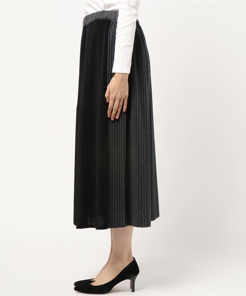 Plantation」 プリーツスカート M size オフホワイト レディース  