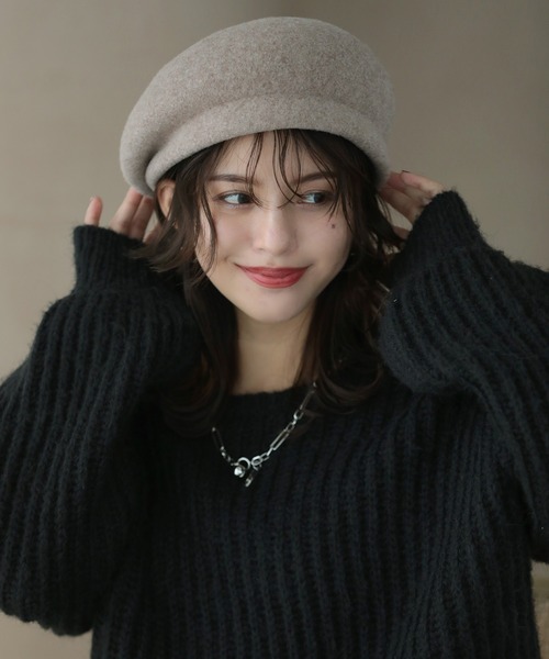 Little＆More 帽子 ベレー帽 WOOL100% レディース : ZOZOTOWN