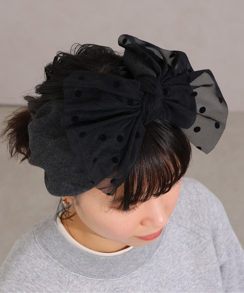 LUDLOW 黒 ベルベット ヘアバンド ベルベット チェーン ヘッドバンド | THE HAIR BAR TOKYO