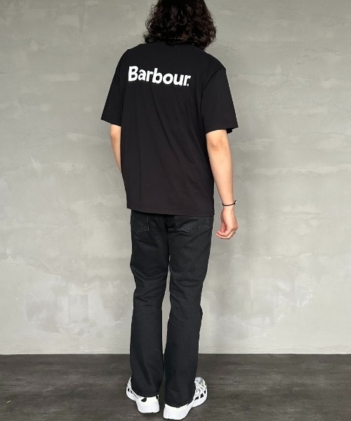 Barbour tシャツ 「Barbour/バブアー」 ベーシックロゴ バック