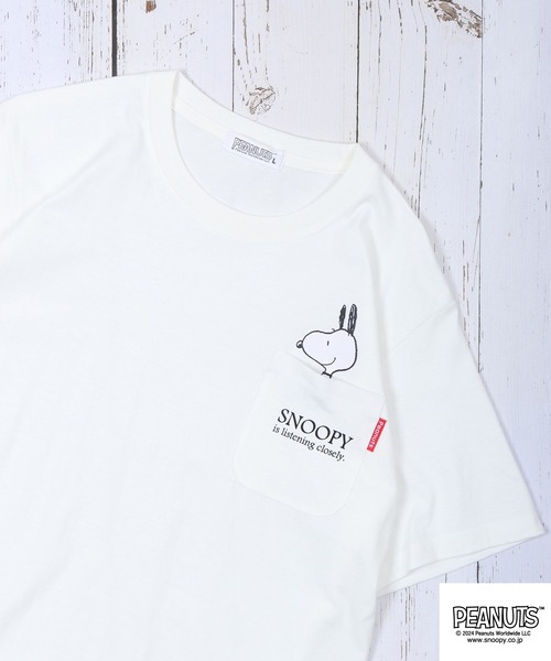 【ピーナッツ】Tシャツ⑩ XLサイズ PEANUTS tシャツ ポケット付き 半袖Tシャツ メンズ レディース