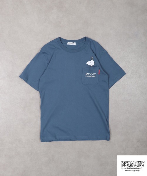 PEANUTS tシャツ ポケット付き 半袖Tシャツ メンズ レディース
