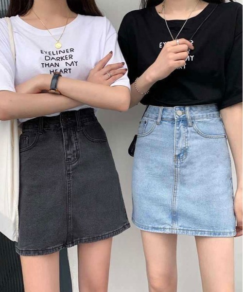 トップス1点　デニムスカート1点　デニム1点 デニムスカート デニム ミニスカート : ZOZOTOWN Yahoo!店