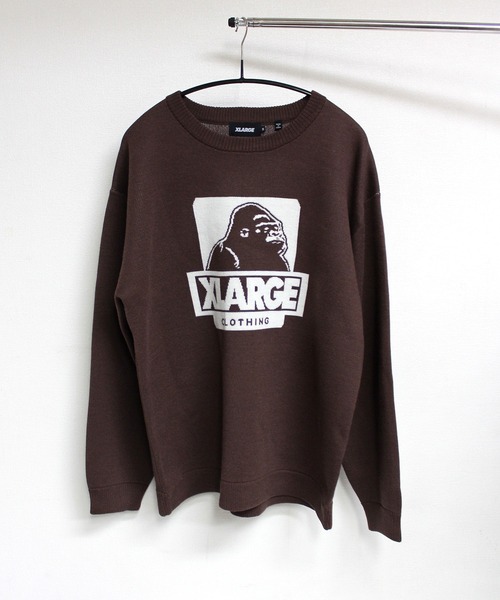 XLARGE ニットブラウンL xlpt050_3.jpg