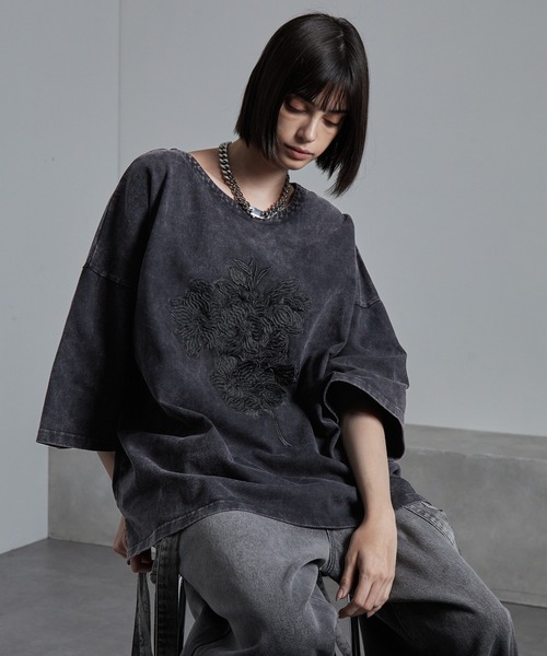 cussil（クシル） tシャツ 「cussil/クシル」ピグメントスノー