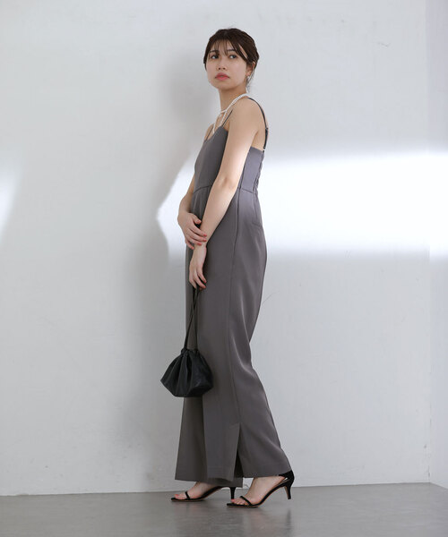 La TOTALITE（ラ トータリテ） パンツドレス ダブルクロス