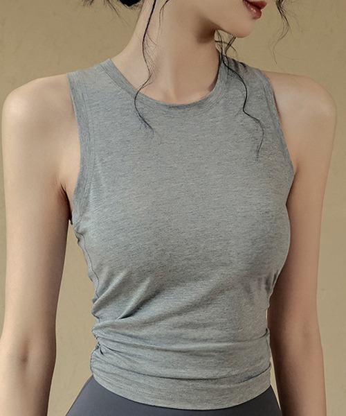 DAY CLOSET タンクトップ ノースリーブ レディース バックツイストヨガ
