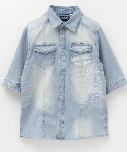 シャツ Norton DENIM SHIRT デニム刺繍シャツ メンズ | ノートン | 05
