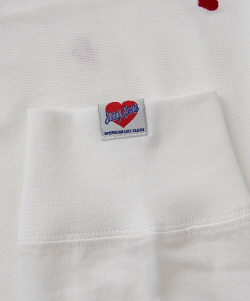 SUNNY SPORTS tシャツ SunnySports別注ハートチビ刺繍ロングスリーブT 
