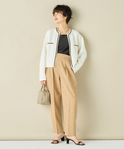 Nolley's ウォッシャブルドットツッキリ　ツータックテーパード　ジレのみ NOLLEY'S パンツ 「オールシーズン対応」ウォッシャブルドット