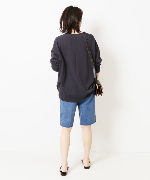 「Spick & Span」 ニットカーディガン FREE サックスブルー レディース Spick＆Span カーディガン シアーカーディガン レディース