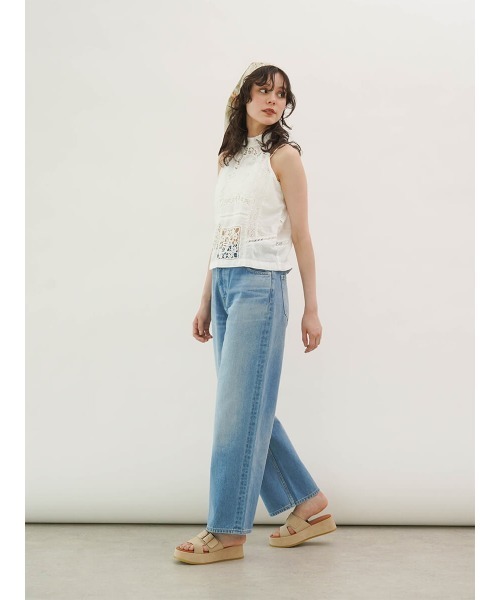 FIKA.（フィーカ） ブラウス シャツ Cutwork lace blouse レディース