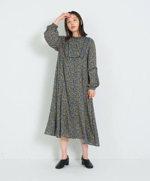 フランスインポート プリントワンピース フランスサイズ S/M フランスインポート プリントワンピース フランスサイズ S/M