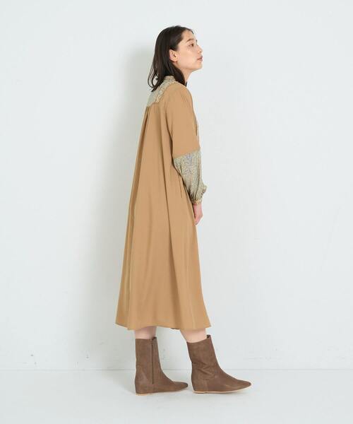 フランスインポート プリントワンピース フランスサイズ S/M フランス製インポート｜FIFILLES PARIS フィフィーユ｜ ひざ丈