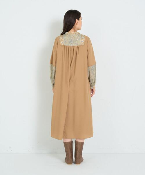 フランスインポート プリントワンピース フランスサイズ S/M フランスインポート プリントワンピース フランスサイズ S/M
