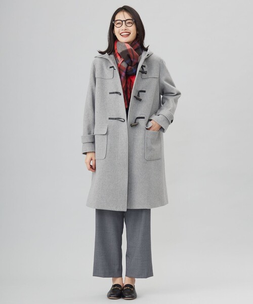 Jackal 140 S グレー ダブルブレストコート J.PRESS｜Jackal 140sソフトメルトン Pコート | Rakuten Fashion(楽天