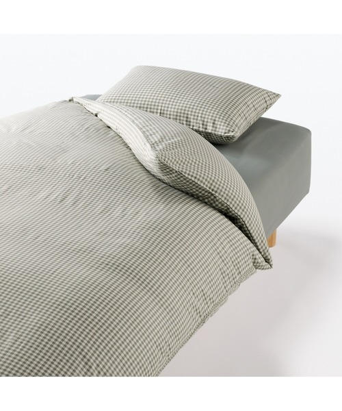 無印良品　掛けふとんカバー　ダブル　新品　未使用 無印良品（MUJI） ベッド 寝具 再生ポリエステル 乾きやすい 掛ふとん