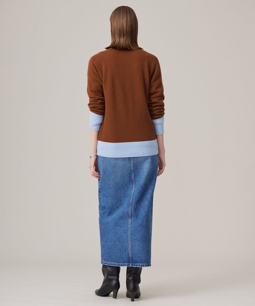 【試着のみ未使用】アイシービー フォックスカシミヤ カーディガン 定価3,7万 ICB（アイシービー） カーディガン ピュアカシミヤ カーディガン