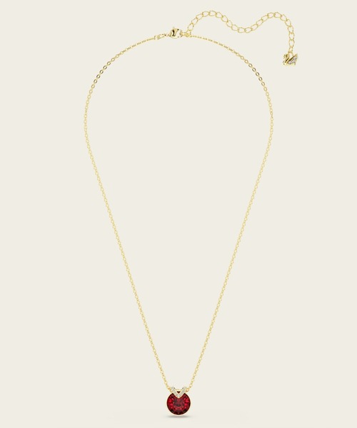 【SWAROVSKI】Bella V ペンダントネックレス Bella V pendant, Round cut, White, Rhodium plated | Swarovski