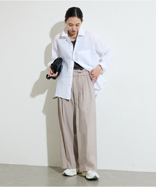 journal standard ウォッシャブルドビークロスラインパンツ JOURNAL STANDARD パンツ 「追加」ウォッシャブルコットンリネン