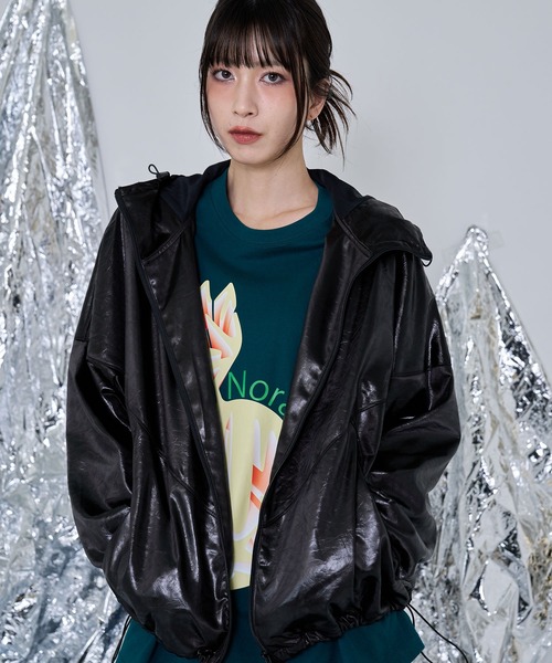 Nora Lily（ノラリリー） ブルゾン アウター 「Nora Lily」Leathery